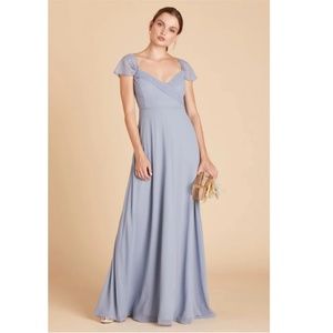 Birdy Grey Spence Convertible Dress - Chiffon Dusty Blue: Sz M